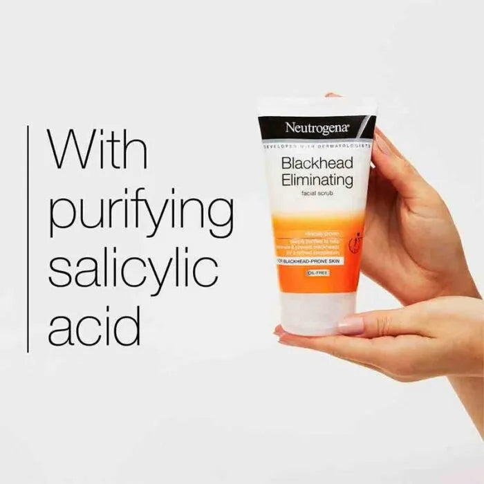 Neutrogena Blackhead Eliminating Facial Scrub - 150ml - Buy Online in Pakistan at Cosmia.pk