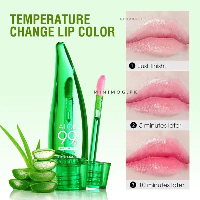 New Aloe vera Soothing Gel Color Changing lip gloss - Buy Online in Pakistan at Cosmia.pk