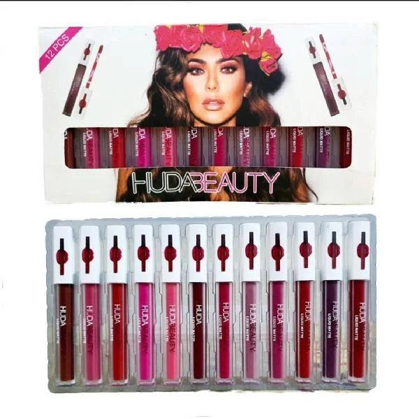 Huda Beauty Matte Gloss - 12 Pcs - Buy Online in Pakistan at Cosmia.pk