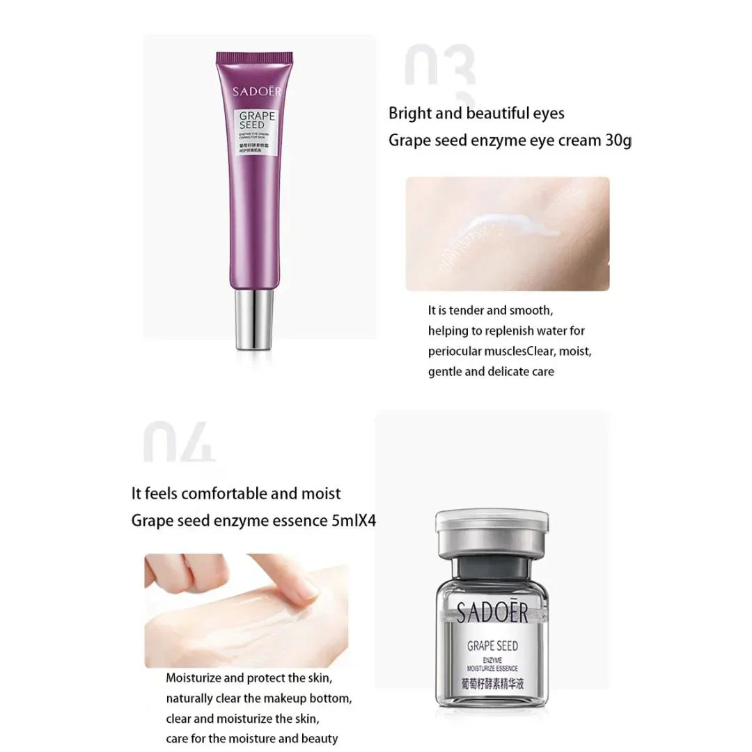 Sadoer 9in1 Grape Seed Enzyme Skin Care Kit - Buy Online in Pakistan at Cosmia.pk