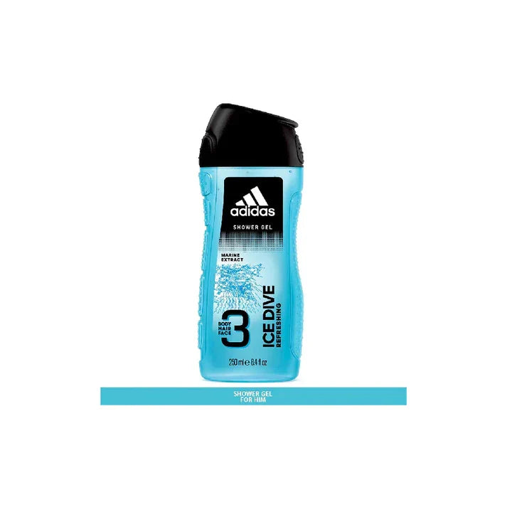 Adidas Ice Dive 3-in-1 Shower Gel -250ml - Buy Online in Pakistan at Cosmia.pk