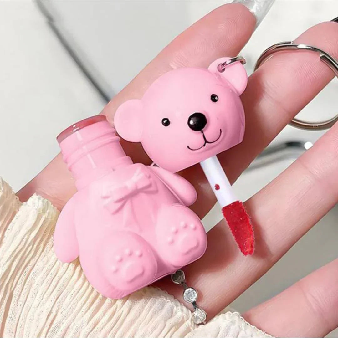 Cute Bear Key Chain Tint Glossy Lip Gloss - Buy Online in Pakistan at Cosmia.pk
