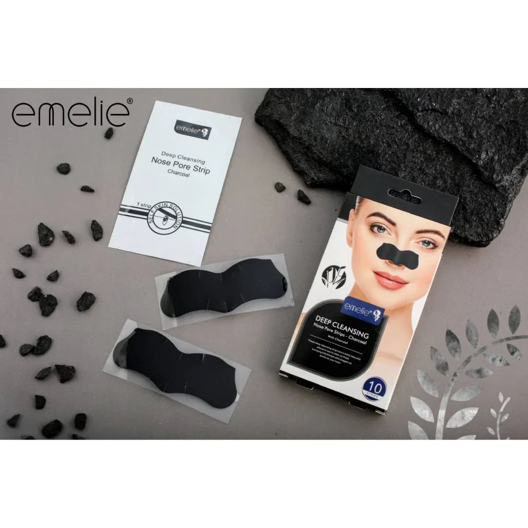 Emelie Deep Cleansing Nose Pore Strips With Charcoal (10 Strips) - Buy Online in Pakistan at Cosmia.pk