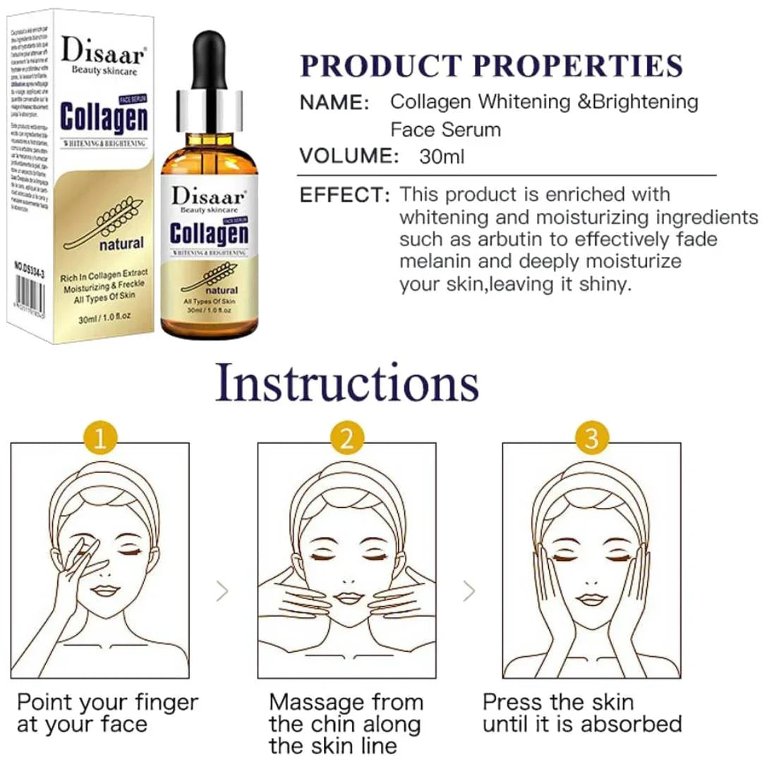 Disaar Collagen Whitening & Brightening Serum - 30ml - Buy Online in Pakistan at Cosmia.pk
