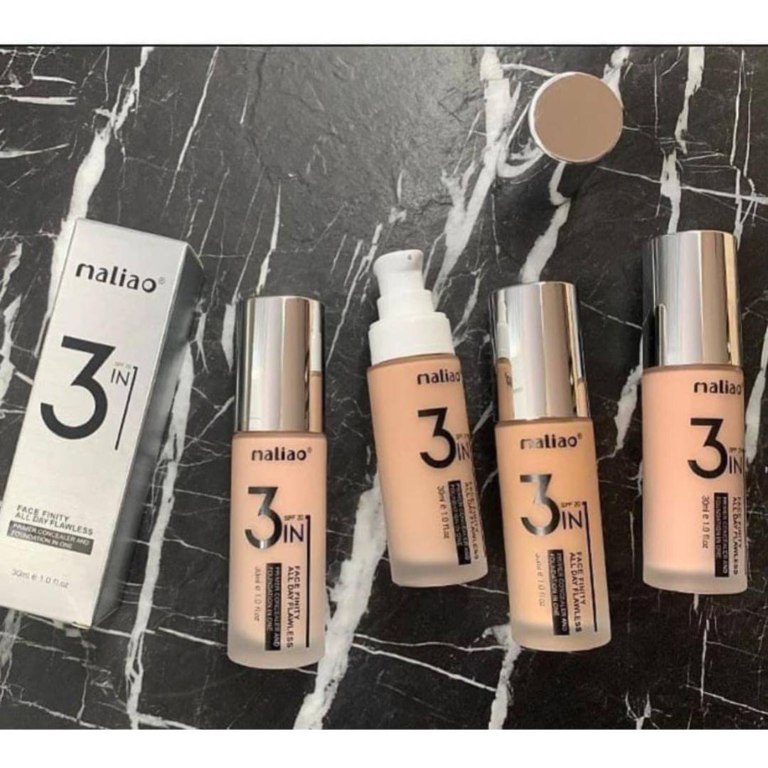 Maliao 3 in 1 Face Finity All Day Flawless Foundation 30ml SPF 20 - Buy Online in Pakistan at Cosmia.pk