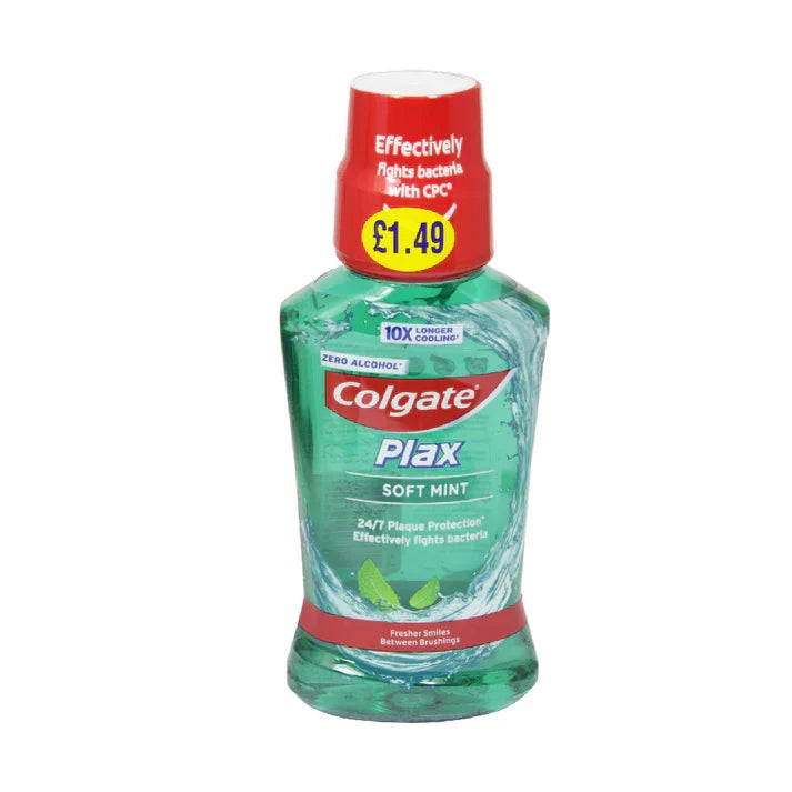 Colgate Plax Soft Mint Mouthwash 250ml - Buy Online in Pakistan at Cosmia.pk