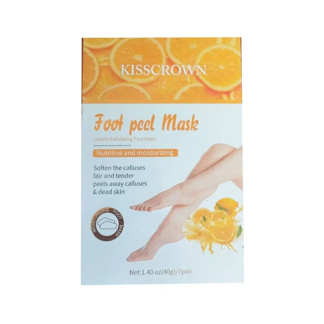 Kiss Crown Lemon Exfoliating Foot Peel Mask - Buy Online in Pakistan at Cosmia.pk