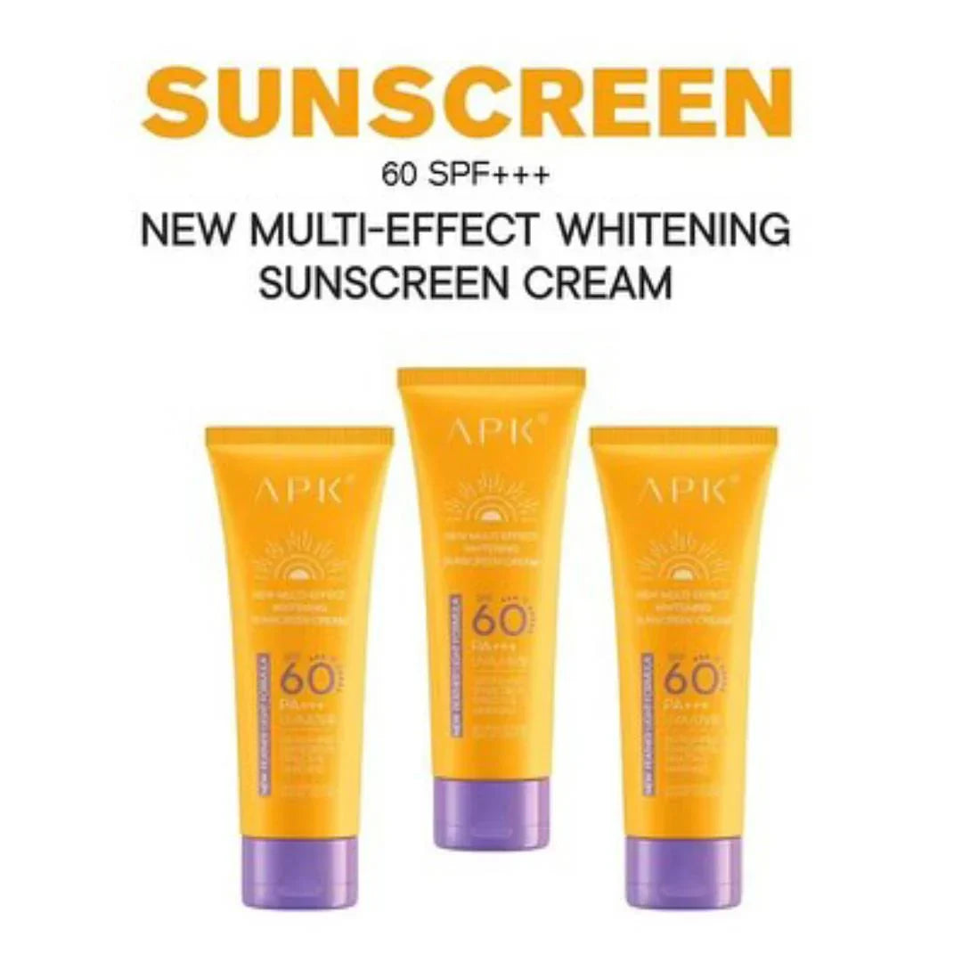 APK Sun Screen SPF 60+ with New Formula - Waterproof Protection - 100g - Buy Online in Pakistan at Cosmia.pk