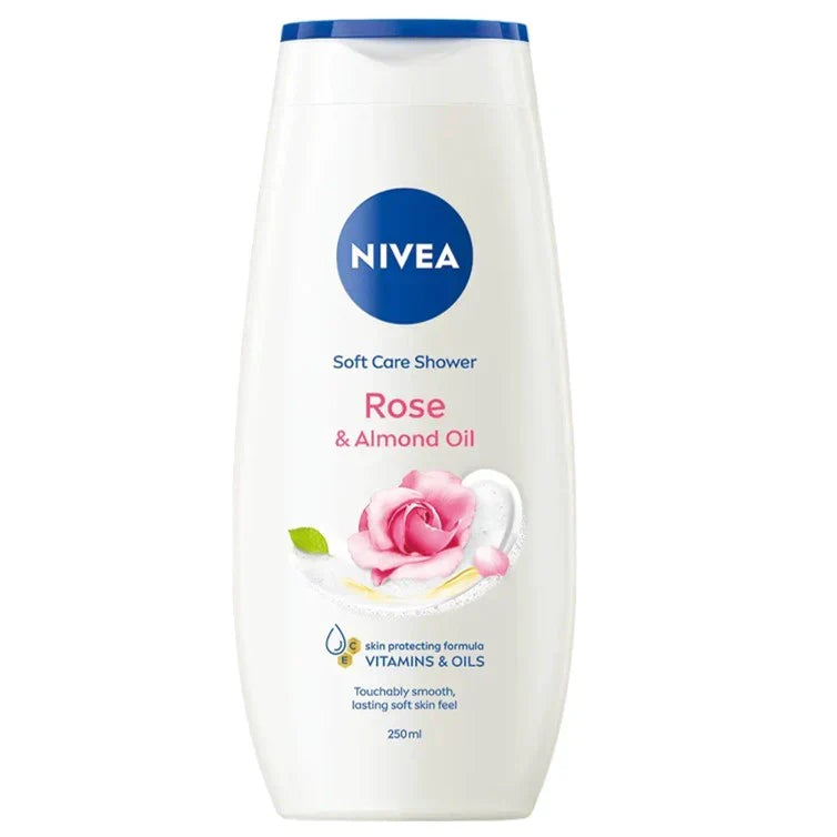 Nivea Shower Cream Rose & Almond Oil - 250ml - Buy Online in Pakistan at Cosmia.pk