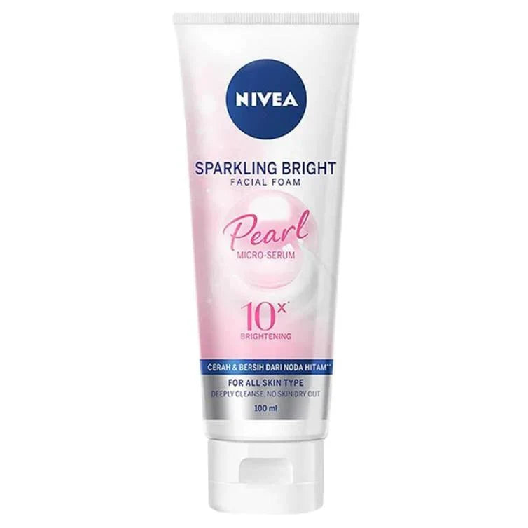 Nivea Sparkling White Whitening Facial Foam 100ml - Buy Online in Pakistan at Cosmia.pk