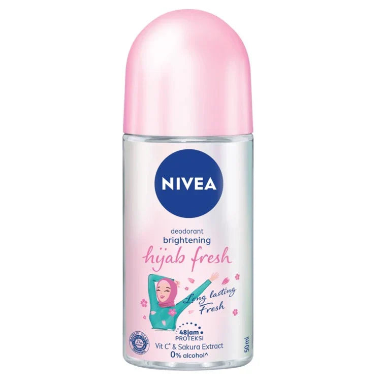 Nivea Hijab Fresh Brightening Deodorant Roll On - 50ml - Buy Online in Pakistan at Cosmia.pk