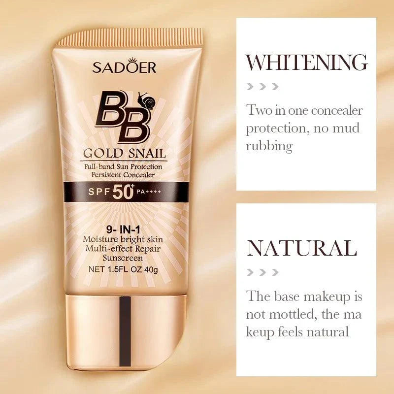 Sadoer Gold Snail Sunscreen BB Cream - Buy Online in Pakistan at Cosmia.pk