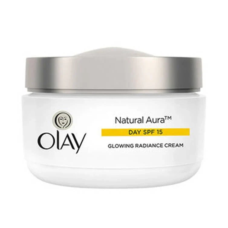 Olay Natural Aura Glowing Radiance Day Cream SPF 15 - 50g - Buy Online in Pakistan at Cosmia.pk