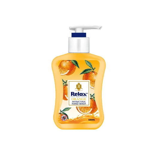 Relax Antibacterial Orange Hand Wash - 500ml - Buy Online in Pakistan at Cosmia.pk