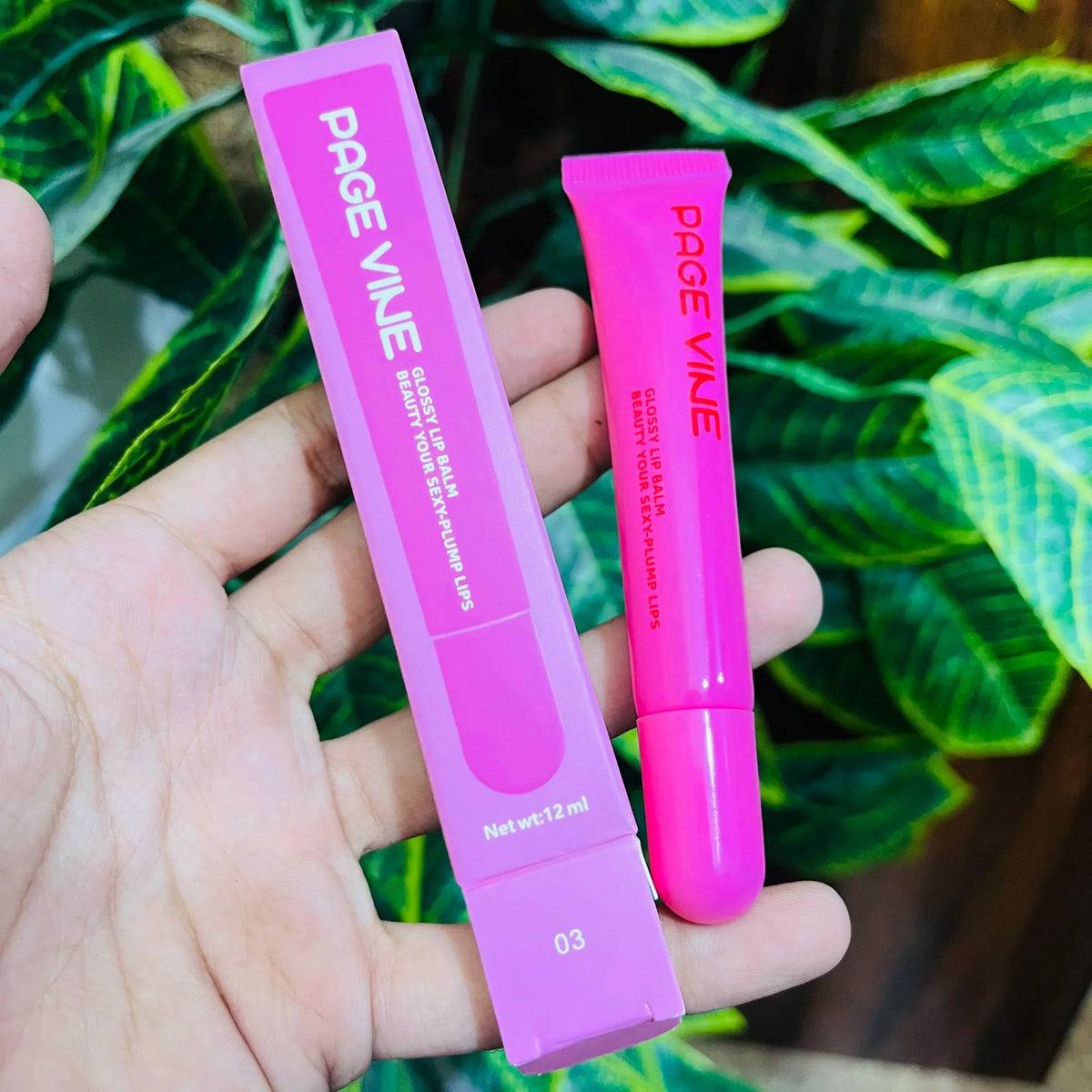 Page Vine Peptide Lip Gloss - 12ml - Buy Online in Pakistan at Cosmia.pk