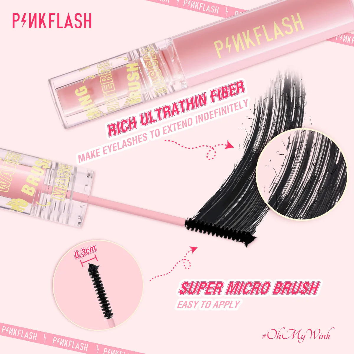 PINKFLASH Limitless Eyelash Fiber-Filled Mascara - Buy Online in Pakistan at Cosmia.pk