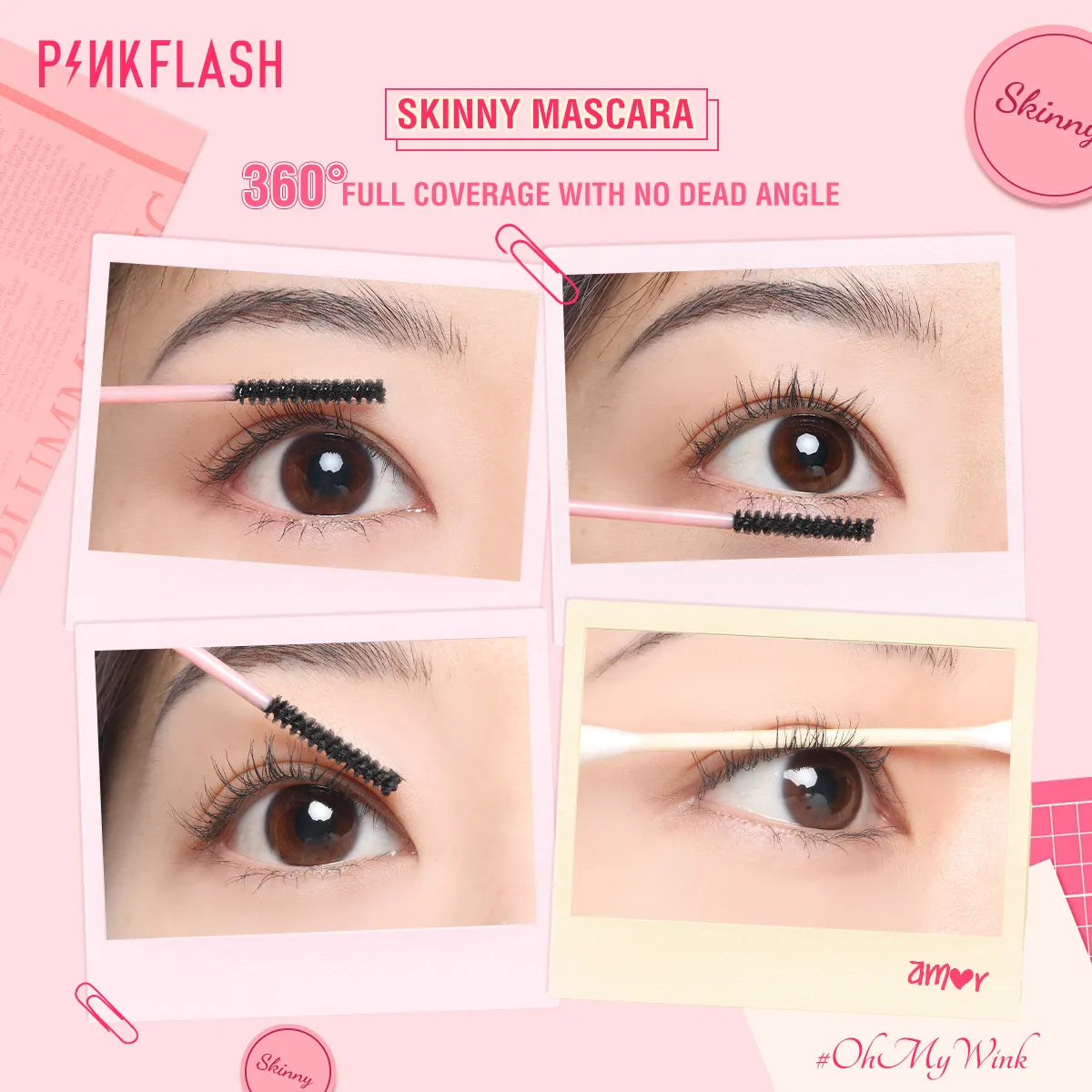 PINKFLASH Limitless Eyelash Fiber-Filled Mascara - Buy Online in Pakistan at Cosmia.pk