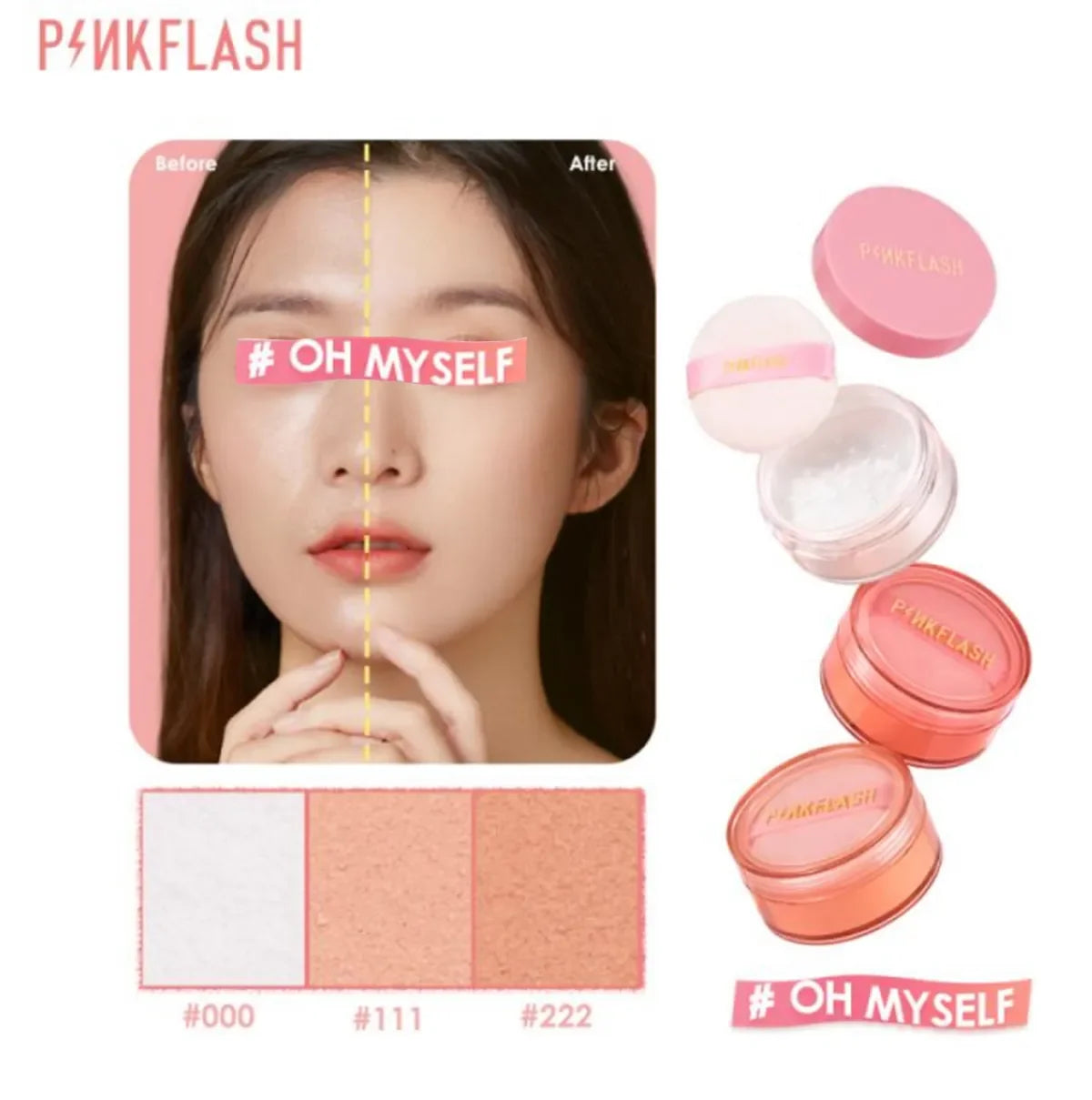 PINKFLASH Oil Control Matte Waterproof Long Lasting Sweat Proof Loose - Buy Online in Pakistan at Cosmia.pk