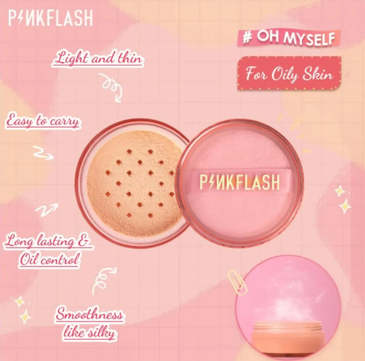 PINKFLASH Oil Control Matte Waterproof Long Lasting Sweat Proof Loose - Buy Online in Pakistan at Cosmia.pk