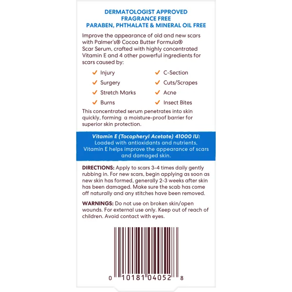 Palmer's Cocoa Butter Formula Scar Serum 50ml - Buy Online in Pakistan at Cosmia.pk