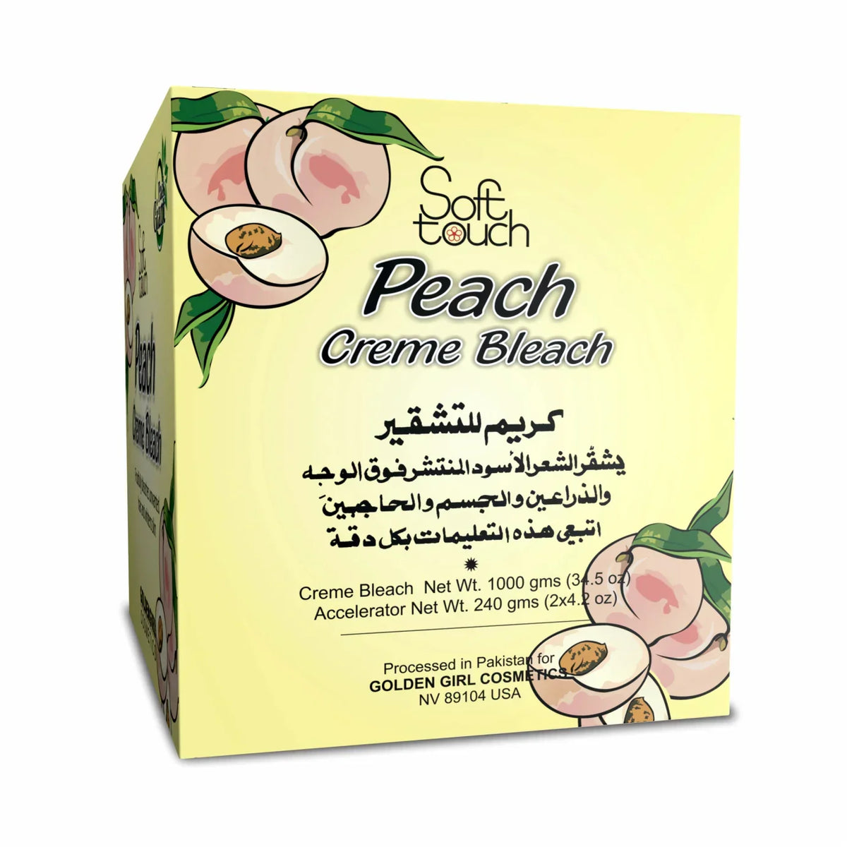 Soft Touch Peach Bleach Creme - Buy Online in Pakistan at Cosmia.pk