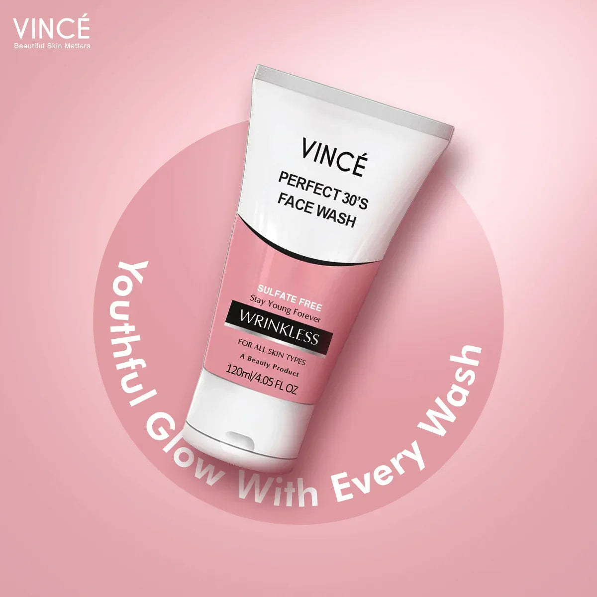 Vince Perfect 30’S Face Wash - 120ml - Buy Online in Pakistan at Cosmia.pk