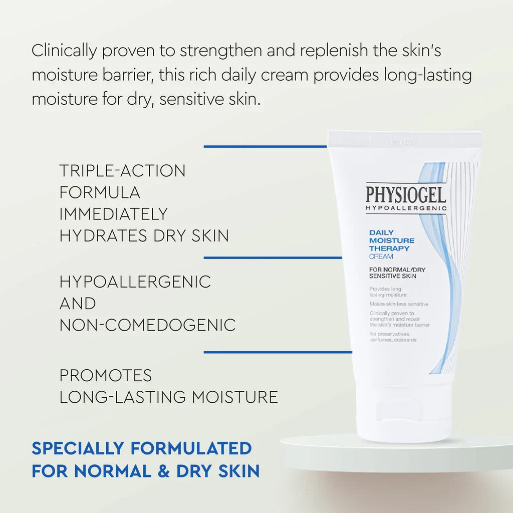 Physiogel Daily Moisture Therapy Cream, Dry and Sensitive Skin - 75ml - Buy Online in Pakistan at Cosmia.pk