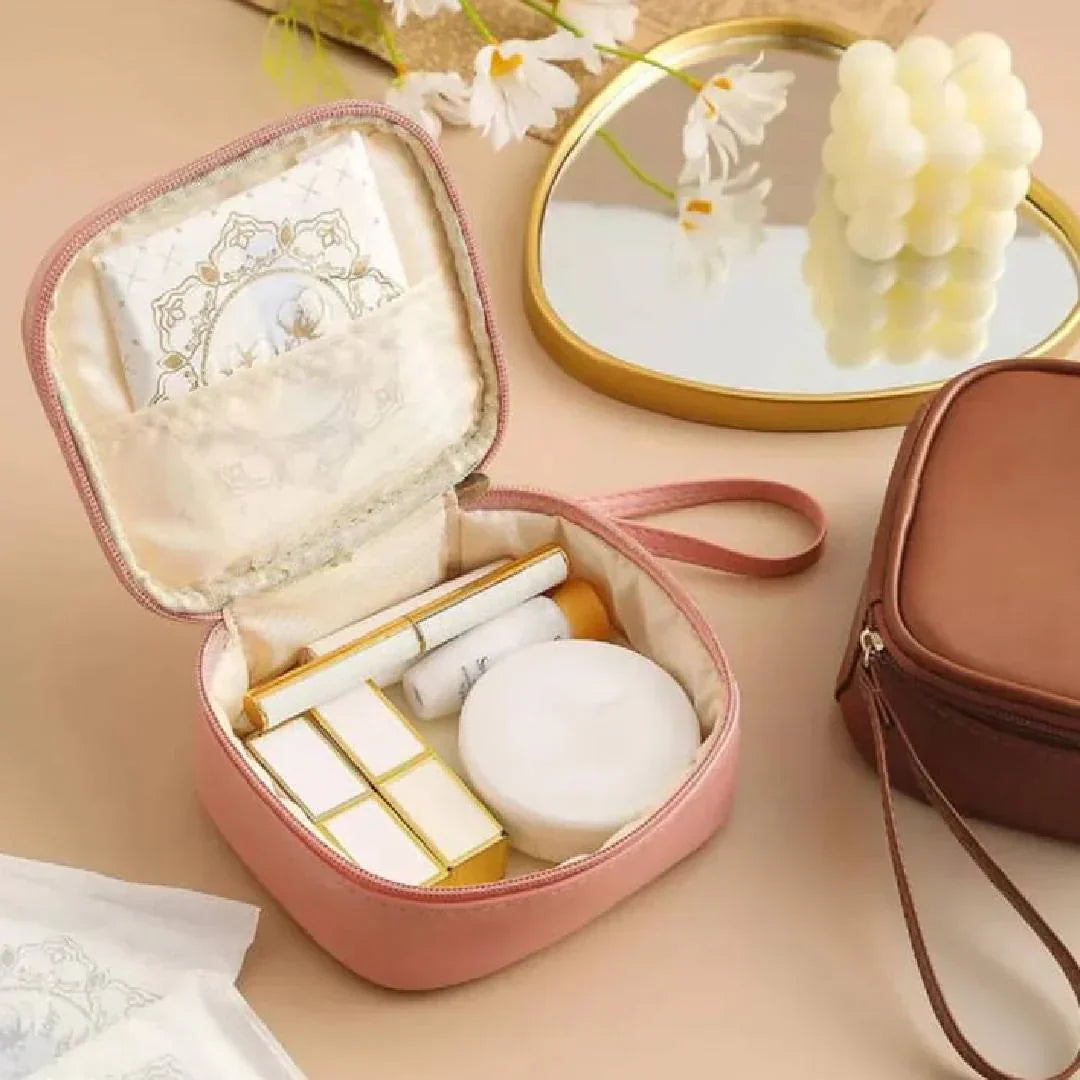 Portable Mini Bags PU Compact Cosmetic Organizer - Buy Online in Pakistan at Cosmia.pk