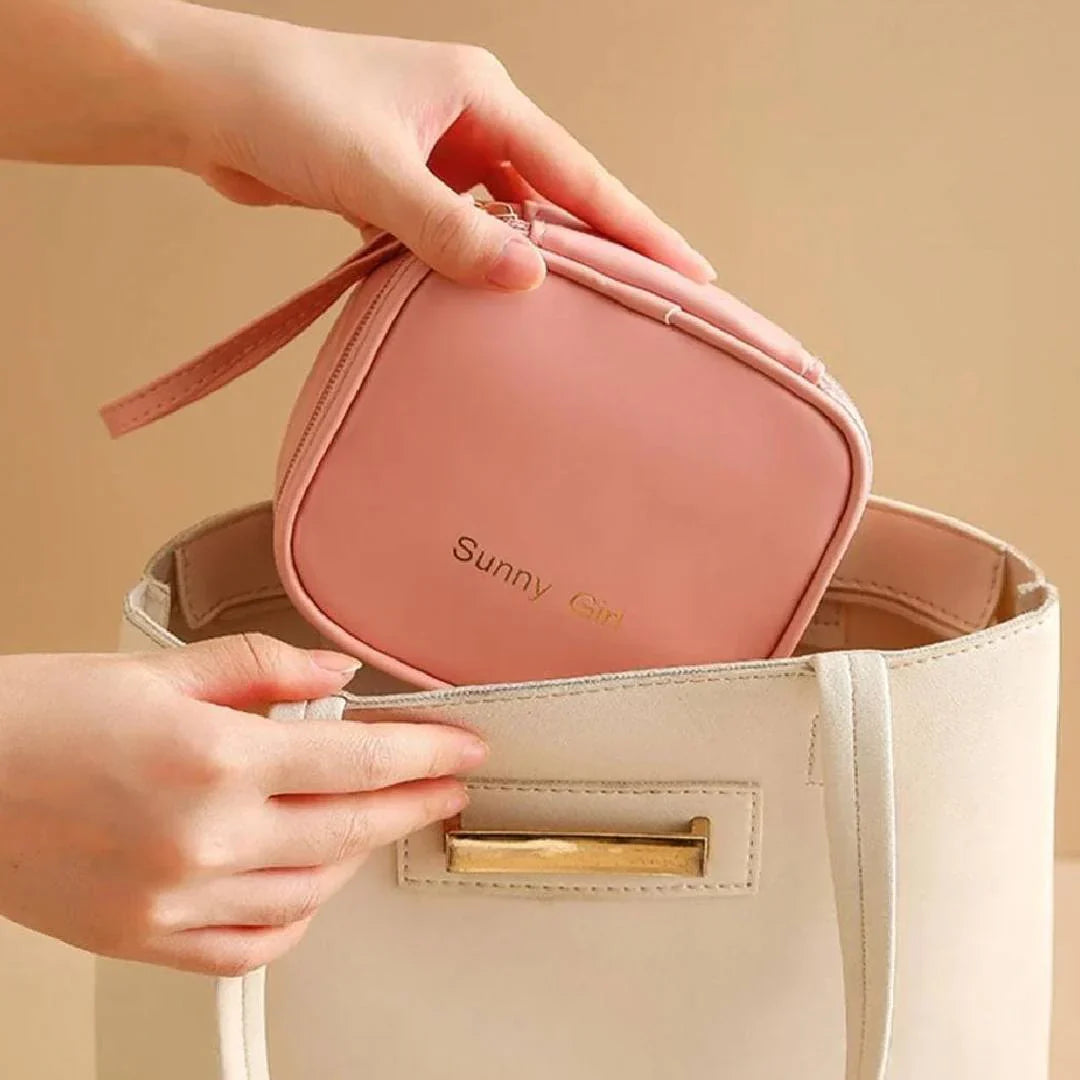 Portable Mini Bags PU Compact Cosmetic Organizer - Buy Online in Pakistan at Cosmia.pk