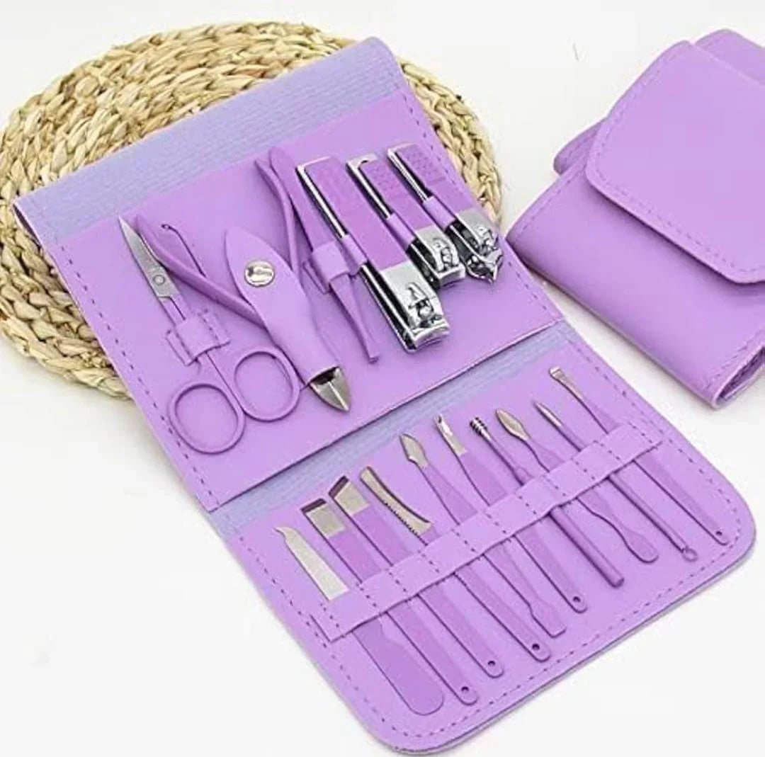 Professional Portable Manicure Pedicure Tool Kit With Folding Case - Buy Online in Pakistan at Cosmia.pk