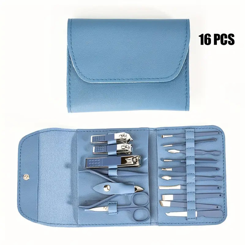 Professional Portable Manicure Pedicure Tool Kit With Folding Case - Buy Online in Pakistan at Cosmia.pk