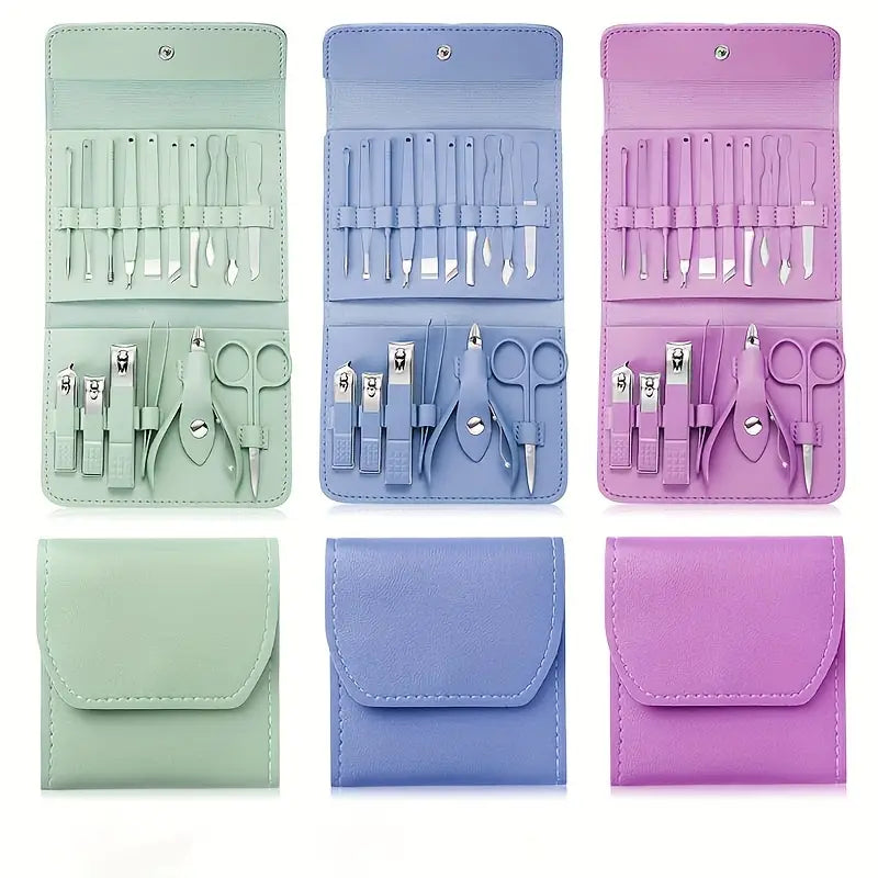 Professional Portable Manicure Pedicure Tool Kit With Folding Case - Buy Online in Pakistan at Cosmia.pk