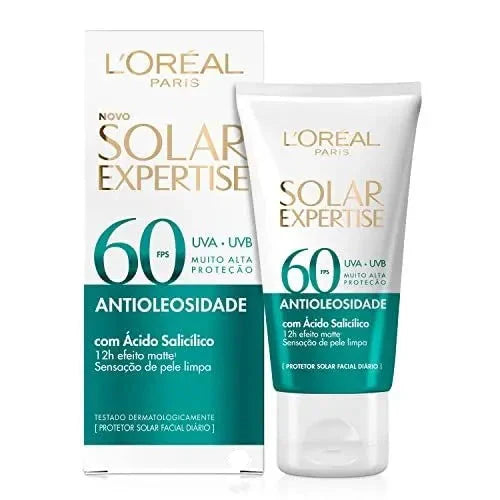 Loreal Paris Protetor Solar Facial Antioleosidade SPF 60 Solar Expertise 75ml - Buy Online in Pakistan at Cosmia.pk