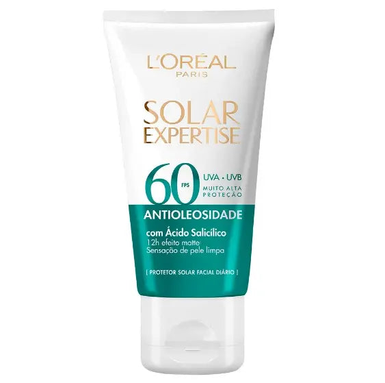 Loreal Paris Protetor Solar Facial Antioleosidade SPF 60 Solar Expertise 75ml - Buy Online in Pakistan at Cosmia.pk