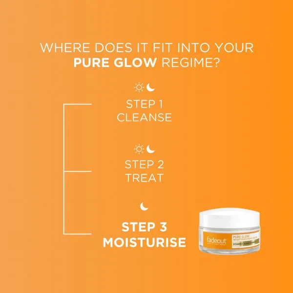 Fade Out Pure Glow Brightening Night Cream - 50ml - Buy Online in Pakistan at Cosmia.pk