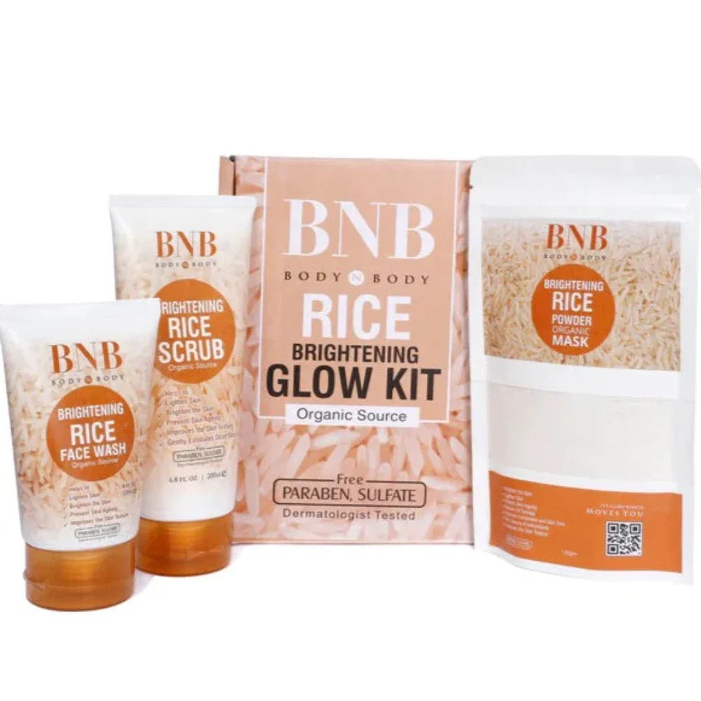 BNB Rice Extract Bright & Glow Kit (Original) - Buy Online in Pakistan at Cosmia.pk