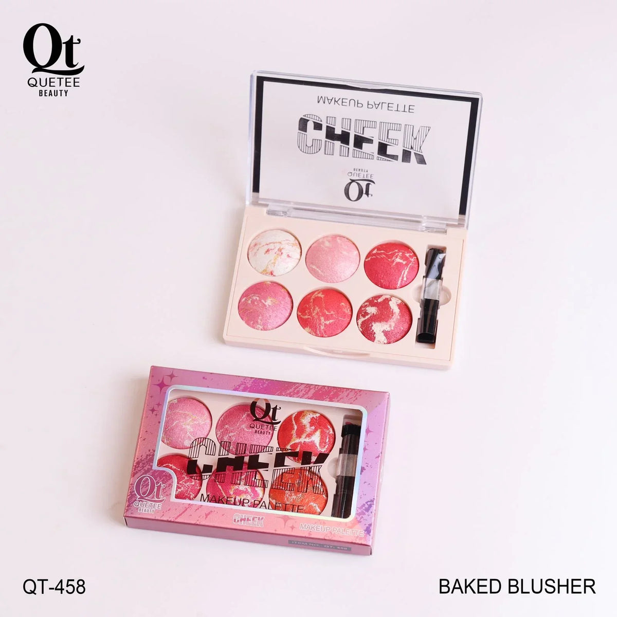 Quetee Baked Blusher 6 Colors Palette - Buy Online in Pakistan at Cosmia.pk