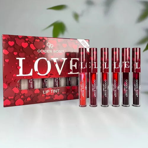6 Pcs Qoiden Rose Love Red Lipgloss - Buy Online in Pakistan at Cosmia.pk