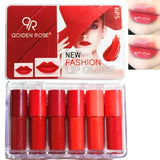 Qoiden Rose Mini Lipgloss Set Red - 6Pcs - Buy Online in Pakistan at Cosmia.pk