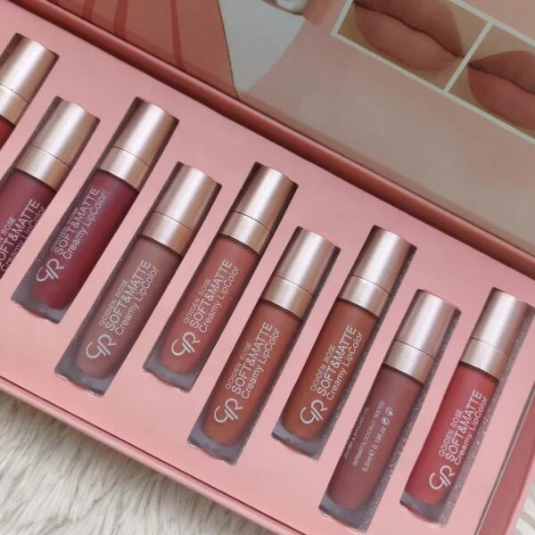 Qoiden Rose QR Soft And Matte Lipgloss - 12 Pcs - Buy Online in Pakistan at Cosmia.pk