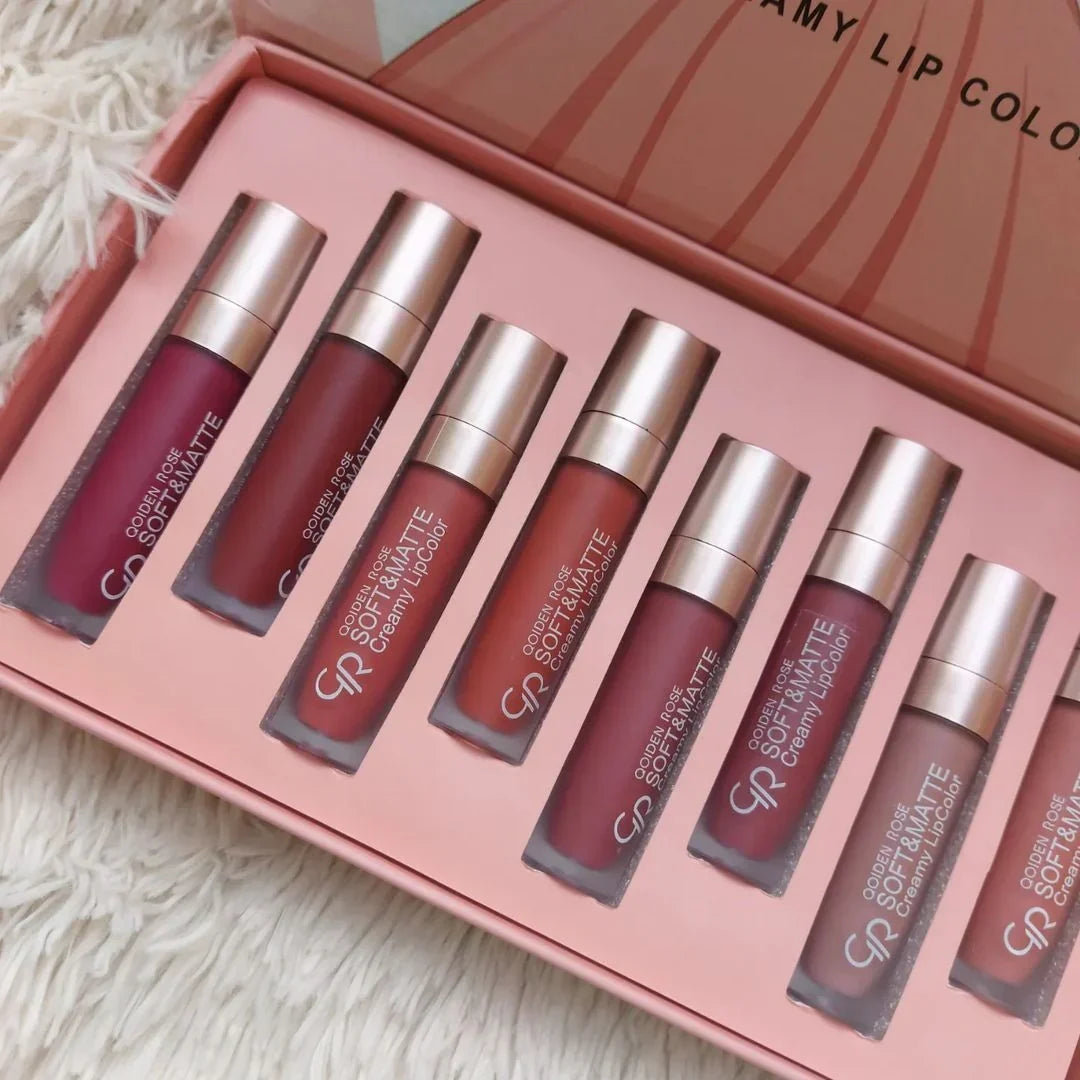 Qoiden Rose QR Soft And Matte Lipgloss - 12 Pcs - Buy Online in Pakistan at Cosmia.pk