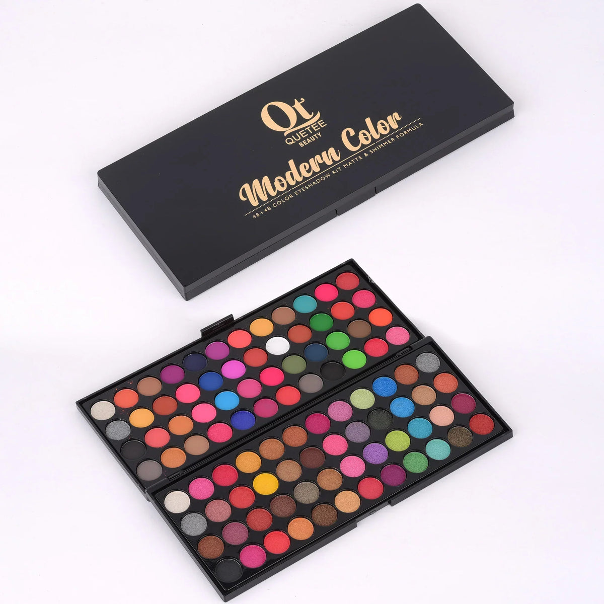 Quetee Beauty 48+48 Color Eyeshadow Kit (Matte & Shimmer Formula) - Buy Online in Pakistan at Cosmia.pk