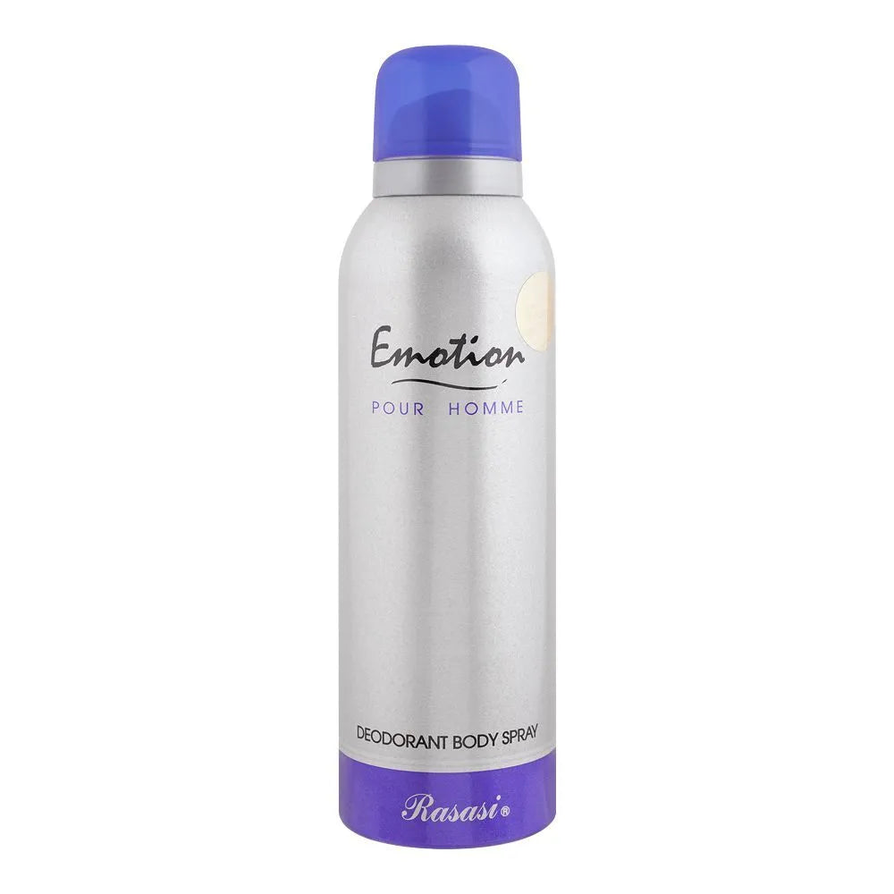Rasasi Emotion Deodorant Body Spray For Men, 200ml - Buy Online in Pakistan at Cosmia.pk