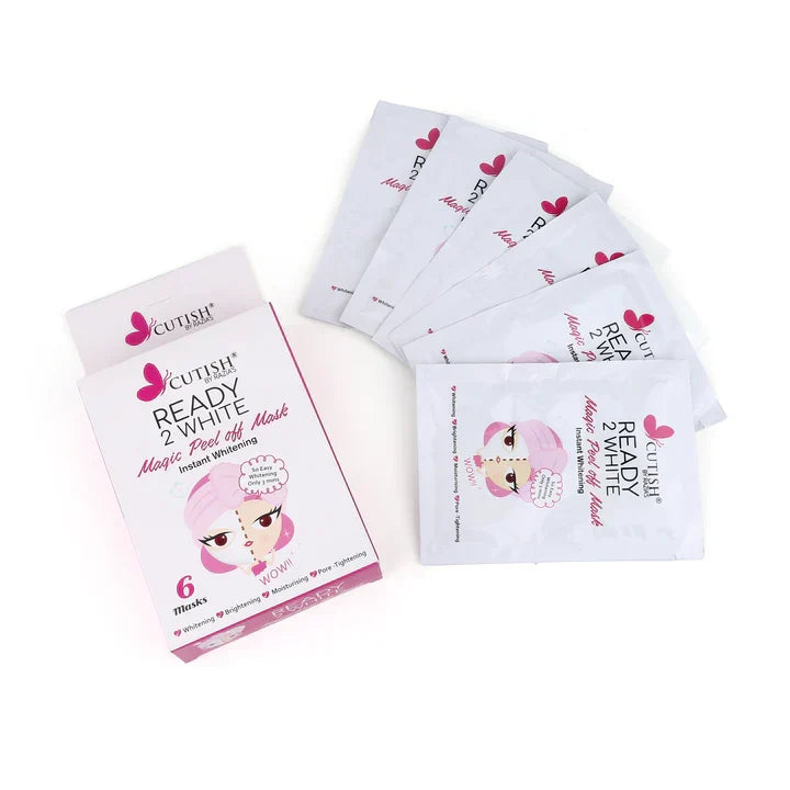 Cutish Ready 2 White Magic Peel off Mask 6 Pcs - Buy Online in Pakistan at Cosmia.pk