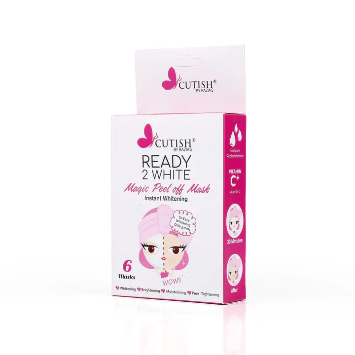 Cutish Ready 2 White Magic Peel off Mask 6 Pcs - Buy Online in Pakistan at Cosmia.pk