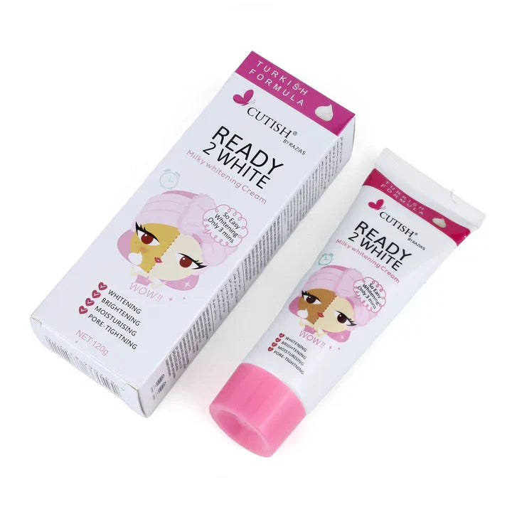Cutish Ready 2 White Milky Whitening Cream 120g - Buy Online in Pakistan at Cosmia.pk