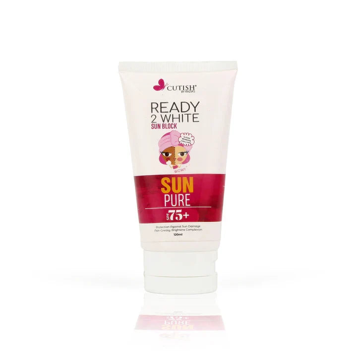 Cutish Ready To white Sunblock 120ml - Buy Online in Pakistan at Cosmia.pk
