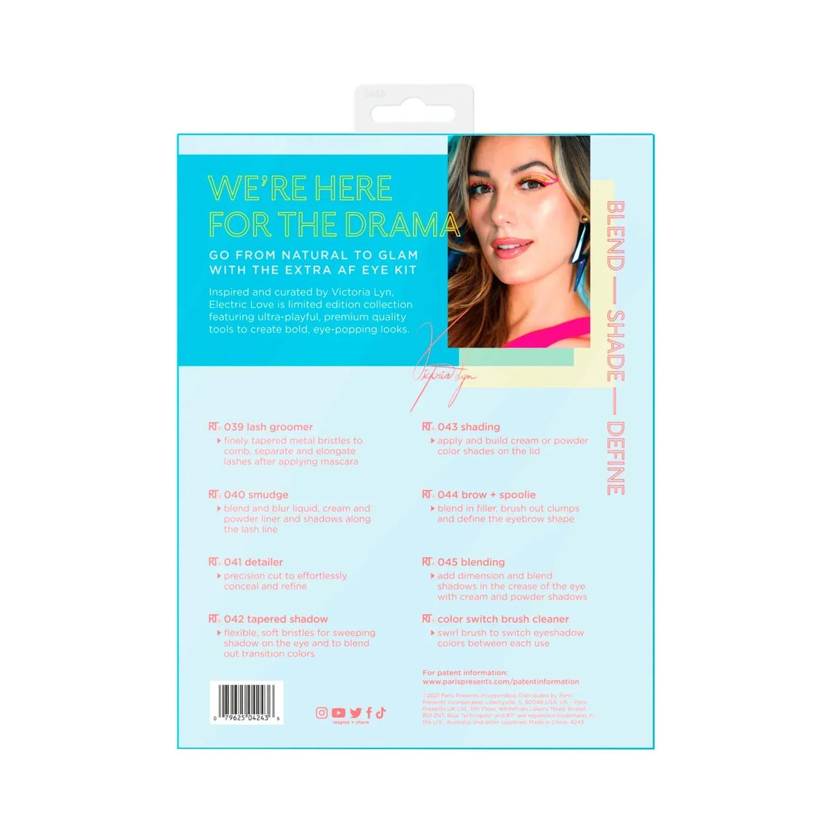 Real Techniques Limited Edition Electric Love Eye Kit - 8 piece - Buy Online in Pakistan at Cosmia.pk
