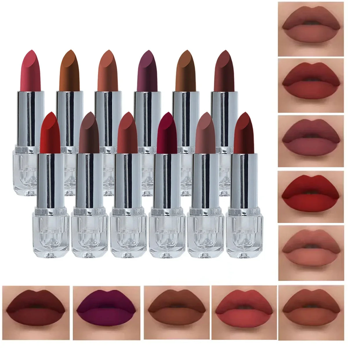 Romantic Bird Velvet Matte Lipstick Set - 12 Pcs - Buy Online in Pakistan at Cosmia.pk