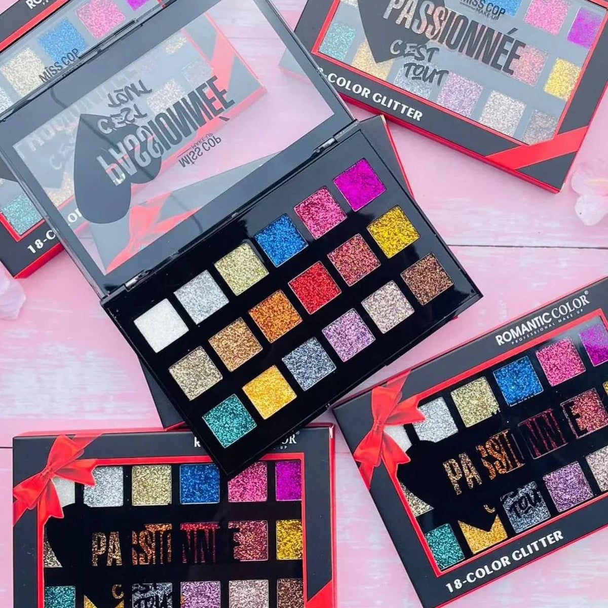 Romantic Color 18 colors Glitter Palette - Buy Online in Pakistan at Cosmia.pk